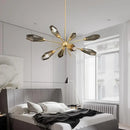 DecorBites™ Glass Art Chandelier for Living Room, Bedroom, Study - Modern Minimalist Design