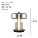 Nordic ribbed glass chrome art desk lamp for bedroom