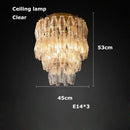 DecorBites™ Glass Art LED Chandelier for Living Room