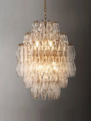 DecorBites™ Glass Art LED Chandelier for Living Room