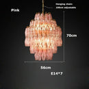 DecorBites™ Glass Art LED Chandelier for Living Room