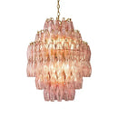 DecorBites™ Glass Art LED Chandelier for Living Room