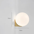 DecorBites™ Glass Ball Art Wall Lamp for Aisle Bedroom, Simple Decoration, LED Bedside Light