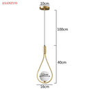 DecorBites™ Glass Ball Brass Pendant Light - Nordic Bedroom Simple Home Decor