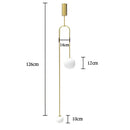 DecorBites™ Glass Ball Brass Pendant Lights LED for Restaurant and Bedroom Lighting
