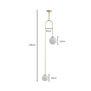 DecorBites™ Glass Ball Brass Pendant Lights LED for Restaurant and Bedroom Lighting