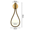 DecorBites™ Glass Ball Brass Wall Lamp LED Bedroom Living Room Lighting