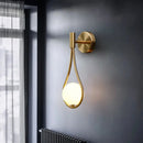 DecorBites™ Glass Ball Brass Wall Lamp LED Bedroom Living Room Lighting
