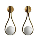 DecorBites™ Glass Ball Brass Wall Lamp LED Bedroom Living Room Lighting