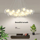 Modern glass ball bubble chandelier for dining room