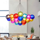Modern glass bubble chandelier dining room pendant light