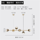 DecorBites™ Glass Ball Bubble LED Chandelier for Modern Home Decor