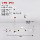 DecorBites™ Glass Ball Bubble LED Chandelier for Modern Home Decor