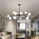 DecorBites™ Glass Ball Ceiling Chandelier for Bedroom Dining Living Room Lighting