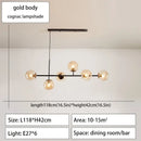 DecorBites™ Glass Ball Ceiling Chandelier for Kitchen Dining Living Room
