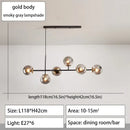 DecorBites™ Glass Ball Ceiling Chandelier for Kitchen Dining Living Room