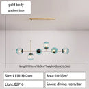 DecorBites™ Glass Ball Ceiling Chandelier for Kitchen Dining Living Room