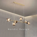 DecorBites™ Glass Ball Ceiling Chandelier for Kitchen Dining Living Room