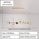 DecorBites™ Glass Ball Ceiling Chandelier for Kitchen Dining Living Room