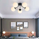 DecorBites™ Glass Ball Ceiling Chandelier Pendant Lamp for Modern Living Bedroom