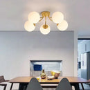 DecorBites™ Glass Ball Ceiling Chandelier Pendant Lamp for Modern Living Bedroom