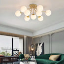DecorBites™ Glass Ball Ceiling Chandelier Pendant Lamp for Modern Living Bedroom
