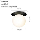 Modern gold glass ball ceiling lamp hallway light