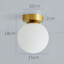 DecorBites™ Glass Ball Ceiling Light Fixture for Modern Bedroom Decor