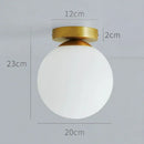 DecorBites™ Glass Ball Ceiling Light Fixture for Modern Bedroom Decor