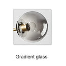 DecorBites™ Glass Ball Chandelier - Art Deco Black Pendant Lighting for Home Dining Room
