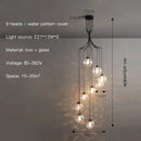 DecorBites™ Glass Ball Chandelier Ceiling Pendant for Home Living Dining Room