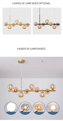 DecorBites™ Glass Ball Chandelier for Home Lighting