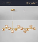 DecorBites™ Glass Ball Chandelier for Home Lighting