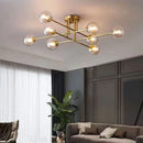 DecorBites™ Glass Ball Chandelier for Living Room, Bedroom, and Study