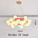 DecorBites™ Glass Ball Chandelier for Living Room - Modern Nordic Kitchen Island Ceiling Light