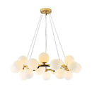 DecorBites™ Glass Ball Chandelier for Living Room - Modern Nordic Kitchen Island Ceiling Light