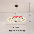 DecorBites™ Glass Ball Chandelier for Living Room - Modern Nordic Kitchen Island Ceiling Light