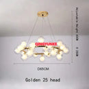 DecorBites™ Glass Ball Chandelier for Living Room - Modern Nordic Kitchen Island Ceiling Light
