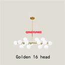 DecorBites™ Glass Ball Chandelier for Living Room - Modern Nordic Kitchen Island Ceiling Light