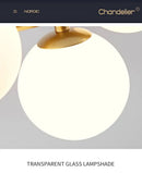 DecorBites™ Glass Ball Chandelier for Modern Home Lighting