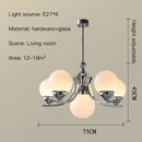 DecorBites™ Glass Ball Chandelier for Modern Room Decor