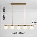 DecorBites™ Glass Ball Chandelier LED Hanging Lamp Modern Nordic Style Pendant Light