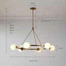 DecorBites™ Glass Ball Chandelier LED Hanging Lamp Modern Nordic Style Pendant Light
