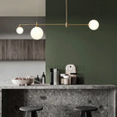 DecorBites™ Glass Ball Chandelier LED Light Fixture for Dining Room Bedroom Kitchen Island