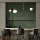DecorBites™ Glass Ball Chandelier LED Light Fixture for Dining Room Bedroom Kitchen Island