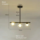 DecorBites™ Glass Ball Chandelier - Modern LED Pendant Lamp for Home Decor