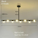 DecorBites™ Glass Ball Chandelier - Modern LED Pendant Lamp for Home Decor