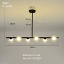 DecorBites™ Glass Ball Chandelier - Modern LED Pendant Lamp for Home Decor