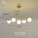 DecorBites™ Glass Ball Chandelier - Modern LED Pendant Lamp for Home Decor