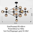 DecorBites™ Glass Ball Chandelier Modern Minimalist Decor Lighting